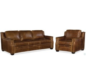 Yates Dark Brown Leather Sofa