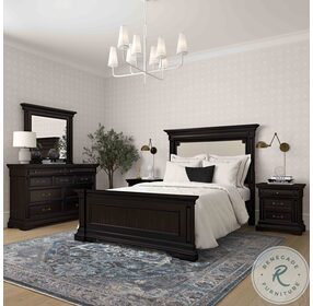 Stamford Brown King Upholstered Panel Bed