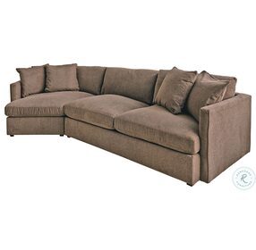 Maddox Cocoa 2 Piece LAF Cuddler Sectional