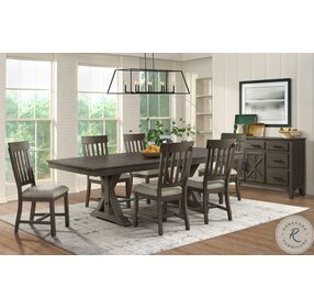 Sullivan Brushed Charcoal Extendable Dining Table