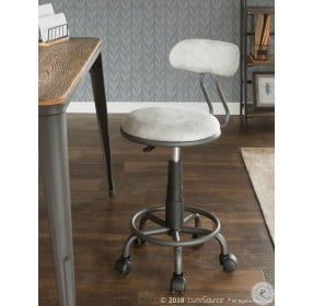 Dakota Light Grey Swift Task Dining Chair