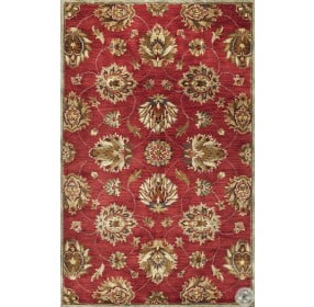 Syriana Red Allover Kashan Small Rug
