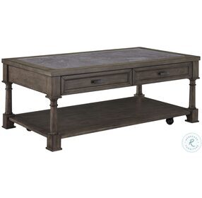 Riverdale Rd Gray Flannel And Slate Occasional Table Set