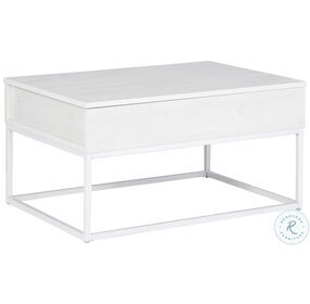 Deznee White Lift Top Occasional Table Set