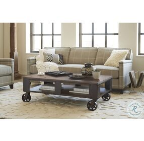 Pinebrook Rectangular Cocktail Table with 2 braking casters
