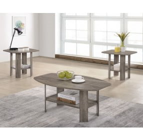 Chip Distressed Darker Taupe Cocktail Table