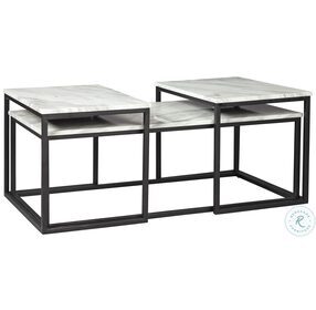 Donnesta Gray And Black 3 Piece Occasional Table Set