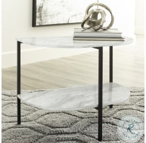 Donnesta Gray And Black Chairside End Table
