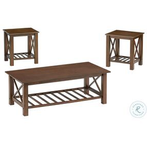 Sloan Coffee 3 Piece Occasional Table Set