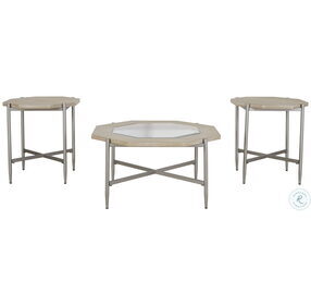 Varlowe Bisque 3 Piece Occasional Table Set