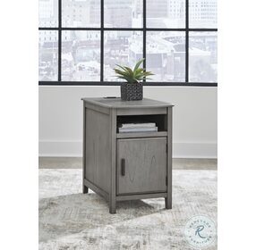 Devonsted Gray Chairside End Table