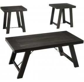 Noorbrook Black 3 Piece Occasional Table Set