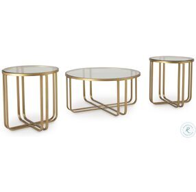 Milloton Gold Occasional Table Set