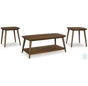 Lyncott Brown Occasional Table Set