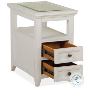 Heron Cove Chalk White Chairside Table