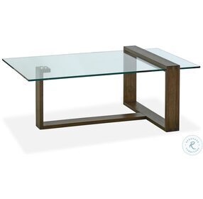 Bristow Acorn Glass Rectangular Occasional Table Set