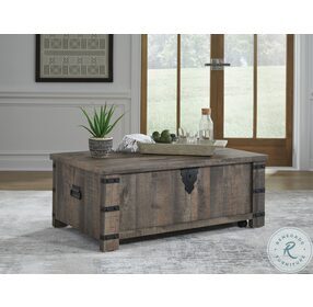Hollum Rustic Brown Lift Top Cocktail Table