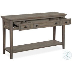 Paxton Place Dovetail Grey Rectangle Sofa Table
