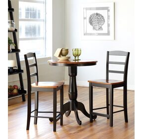 Dining Essentials Black 30" Counter Height Dining Table
