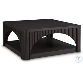 Yellink French Black Square Occasional Table Set
