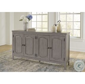 Charina Antiqued French Gray Accent Cabinet