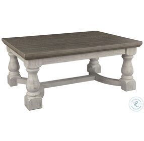 Havalance Gray and White Occasional Table Set