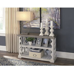 Havalance Gray and White Small Sofa Table