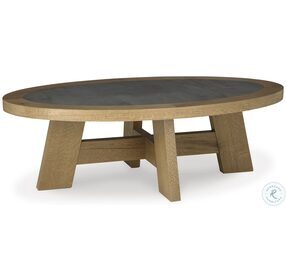 Brinstead Light Brown Oval Occasional Table Set