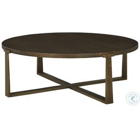 Balintmore Brown And Gold 50" Occasional Table Set