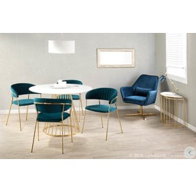 Tania Teal Dining Chair Set Of 2