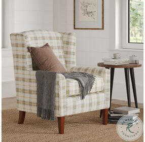 Taylor Plaid Upholstered Accent Chair