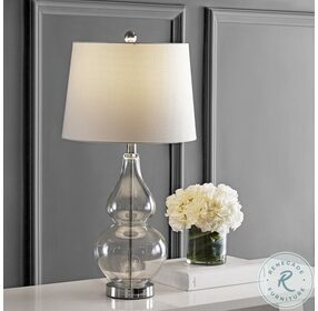 Frena Clear and Chrome Table Lamp Set of 2