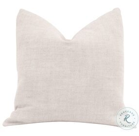 The Basic Performance Textured Cream Linen 22" Pillow Set of 2