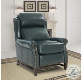 Thornfield Highland Emerald Leather Recliner