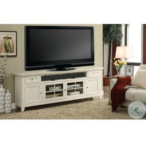 Tidewater Vintage White 84" TV Console