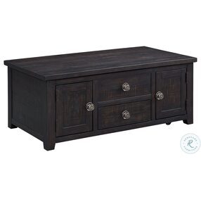 Kahlil Espresso Lift Top 2 Drawer Occasional Table Set