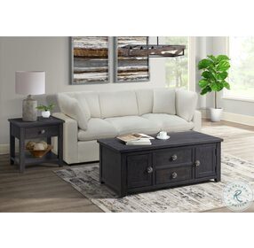 Kahlil Espresso 1 Drawer Chairside Table