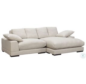 Plunge Sahara Beige Sectional with LAF Chaise