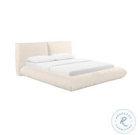 Romp Cream Upholstered Platform Bedroom Set