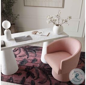 Kristen Pink Rolling Desk Chair