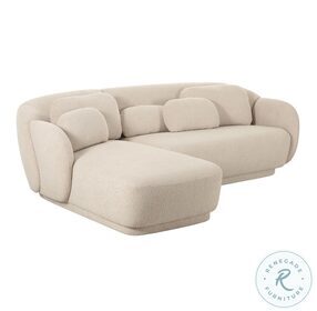 Misty Cream Boucle LAF Sectional