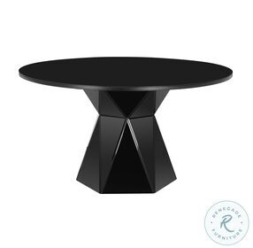 Iris Black Glass Dining Room Set with Corralis Chair