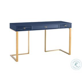 Janie Blue Lacquer Home Office Set