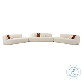 Fickle Cream Boucle Modular Sectional
