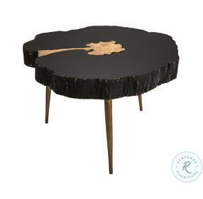 Timber Black and Brass Occasional Table Set