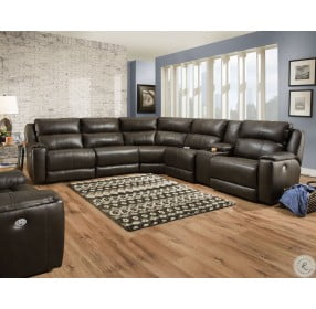 Dazzle Fossil Power Reclining Sofa With Power Headrest LAF Sectional