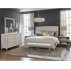 Ashby Place Reflection Gray California King Panel Bed