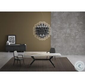 Tronco Ceramic And Black 79" Dining Table