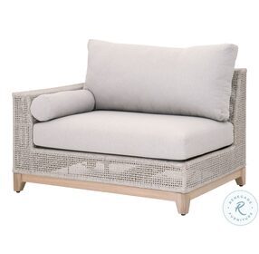 Woven Taupe Tropez Outdoor Modular LAF Sectional