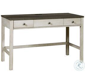 Riverwood Dark And Whitewashed Drawer Home Office Set